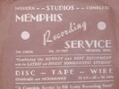 MEMPHIS RECORDING SERVICE RECORD CARRY BAG SUN RECORDS