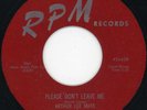 Arthur Lee Maye/Crowns-Don't Leave Me-RPM Doo Wop