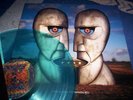 PINK FLOYD : THE DIVISION BELL BLUE VINYL LP 1994 COL