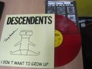 DESCENDENTS I Don't Want To Grow Up LP Signed Red Vinyl