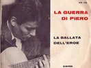 45 GIRI VINILE FABRIZIO DE ANDRE'-LA GUERRA DI PIERO-