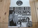 D.O.A.- TRIUMPH OF THE IGNOROIDS ORIG WITHDRAWN PUNK