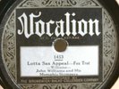 56) 78 rpm JOHN WILLIAMS MEMPHIS STOMPERS VOCALION 1453