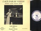 RARE LOLA BOBESCO ALPHA VIOLIN RECITAL LP