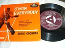 EDDIE COCHRAN RARE EP C,MON EVERYBODY 1ST TRI / ORANGE.