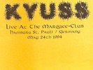 KYUSS LIVE AT THE MARQUEE LP W/INSERT