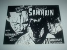 SAMHAIN / FASTBACKS Flyer punk kbd ORIGINAL misfits MAB