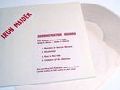 IRON MAIDEN Demonstration Record LIVE NY 82 CLEAR VINYL