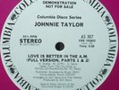 PROMO* Johnnie Taylor - Love Is Better In The A.M.