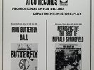 IRON BUTTERFLY & BUFFALO SPRINGFIELD PROMO ALBUM