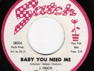 Northern Soul 45 SPECIALS Baby You Need Me on Satch