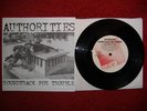 Authorities Soundtrack for Trouble OOP rare KBD Punk HC