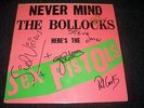 SEX PISTOLS NMTB JAMIE REID ORIG SIGNED LP SID VICIOUS
