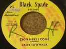 REGGAE 45 CALEB SWEETBACK Zion Here I Come BLAC SPADE