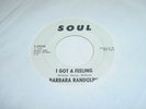Barbara Randolph - I got a Feeling - SOUL promo 35038