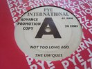 THE UNIQUES on PYE INTERNATIONAL DJ - Not Too Long Ago