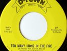 rare Soul Funk 45 CODY BLACK too many irons in the fire
