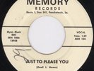 Teen 45-Oneil Howes-Just To Please You-Memory-Hear 