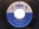 RARE BLUES 45 1607 SILVER TOP EARLY CHESS HOWLIN' WOLF