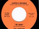 SISTER FUNK 45-LOIS JOHNSON-BE MINE on SABTECA-Listen