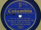 Columbia 2728D blue shellac TED LEWIS BAND 1932 E-