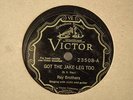 Ray Bros.: Got the Jake Leg Too, on Victor 23508