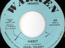 ISRAEL TOLBERT: Habit / Darling, I Love You (rare soul vinyl 45)
