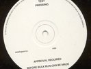 HARD ONS - vinyl solution test pressing and promo stuff