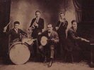 Vintage Photo Postcard RPPC NY Music Novelty Jazz Band