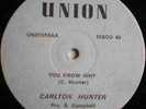 STOP THEM JAH You Know Why CARLTON HUNTER roots UNION