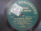 Marie de l'Isle Carmen Zonophone X-83083 X-83084 78 rpm