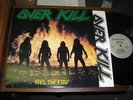 Overkill 80s ROCK METAL LP Feel the Fire 1985 USA ISSUE