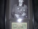 SID VICIOUS SEX PISTOLS SIGNED FRAMED DOLLAR BILL PHOTO