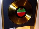 Led Zeppelin First one goldene Schallplatte gold record