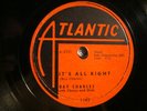 ATLANTIC 1143-RAY CHARLES-IT'S ALL RIGHT/RIGHT TRACK-E+