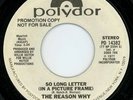 RARE MODERN SOUL 45 THE REASON WHY ON POLYDOR LISTEN