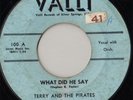 TERRY AND THE PIRATES on Valli ROCKABILLY HEAR
