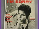 Vintage 45 rpm EP Record Brenda Lee I'm Sorry Vinyl