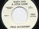 Paul McCartney 45 - Mary Had A Little Lamb - Promo - M-