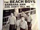 The Beach Boys BARBARA ANN Picture Sleeve 45 rpm Record