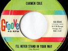 rare Soul R&B 45 CARMEN COLE on GROOVE Listen