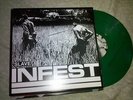Infest Slave LP Deep Six Draw Blank Green Vinyl VG+