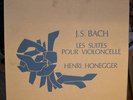 Henri HONEGGER Bach solo 6 Cello suites Valois 3 LP Box