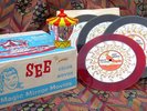 Vintage Red Raven Magic Mirror & Movie Records with Box