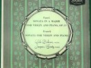 LOLA BOBESCO/JACQUES GENTRY-FAURE/FRANCK  SONATA LONDON
