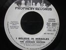 JACKSON SISTERS i believe in miracles PROPHESY FUNK 45