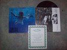 Nirvana Nevermind Lp record signed by all 3 kurt cobain