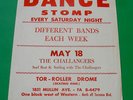 The Challengers Surf Band Lp  Old Vintage Poster 1960s