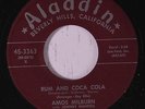 AMOS MILBURN: Rum And Coca Cola 45 (w/ Leo Messner promo letter on Aladdin stat