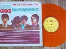 THE KINKS  KINDA KINKS  TAIWAN PRESSED ORANGE VINYL LP